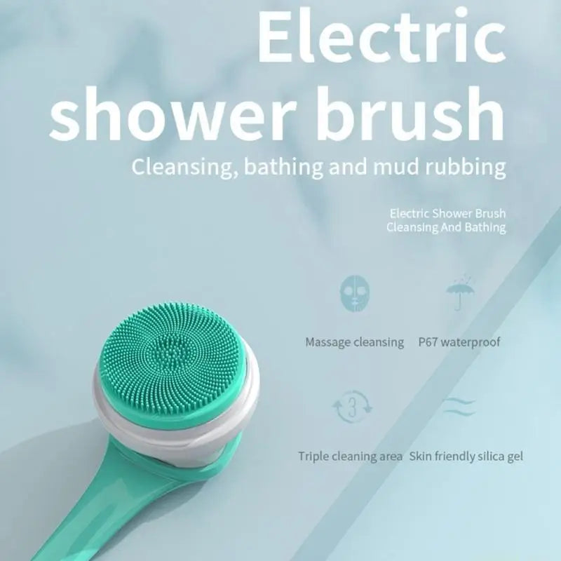 D0AB Electric Bath Brush Body SPA Massage Shower Brush Exfoliate Skin Care Rechargeable Cleaning Brush Gift for Men Woman