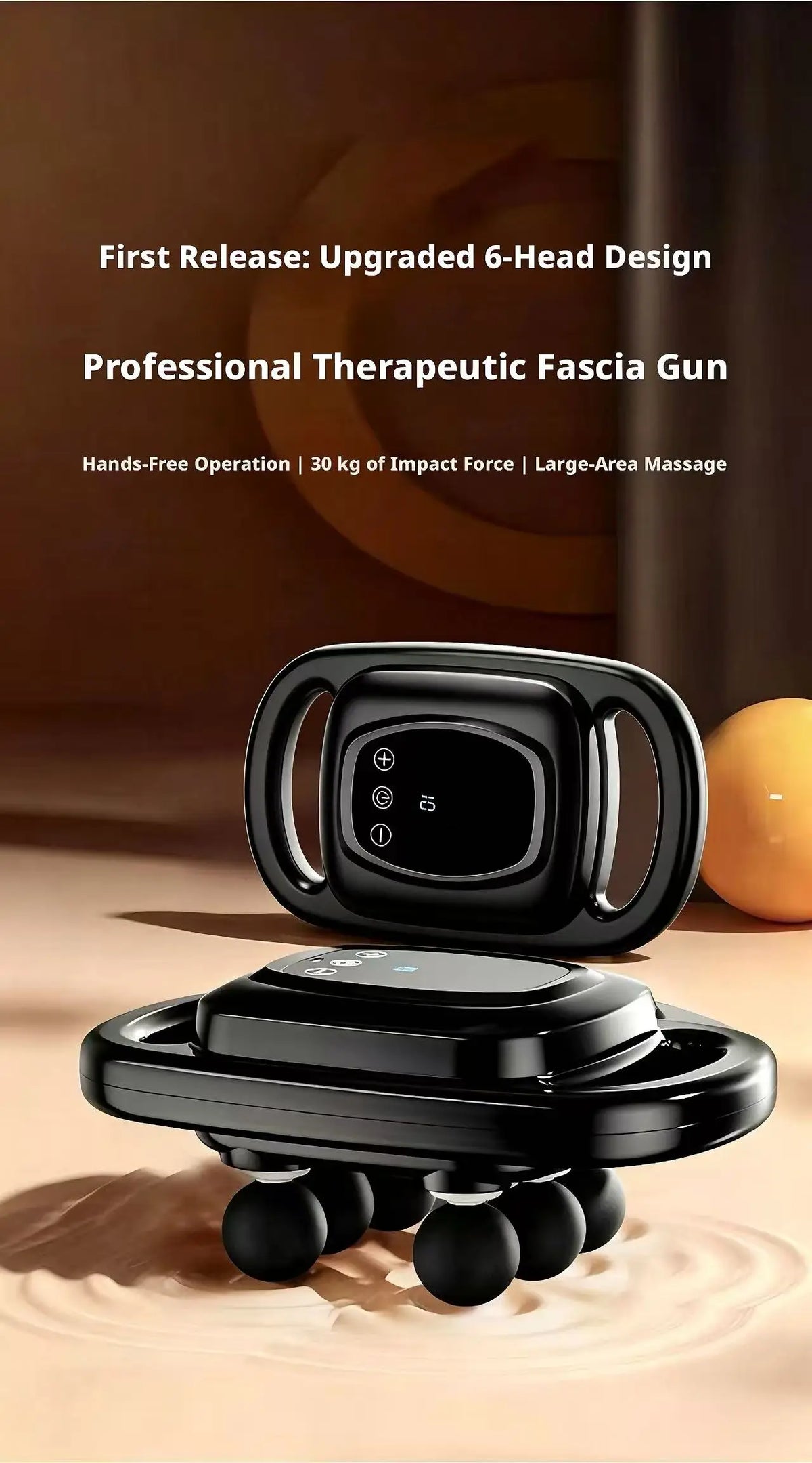 High-Power Portable Oscillating Massage Gun with Six-Head Deep Tissue Muscle Relaxation Device for Home Use