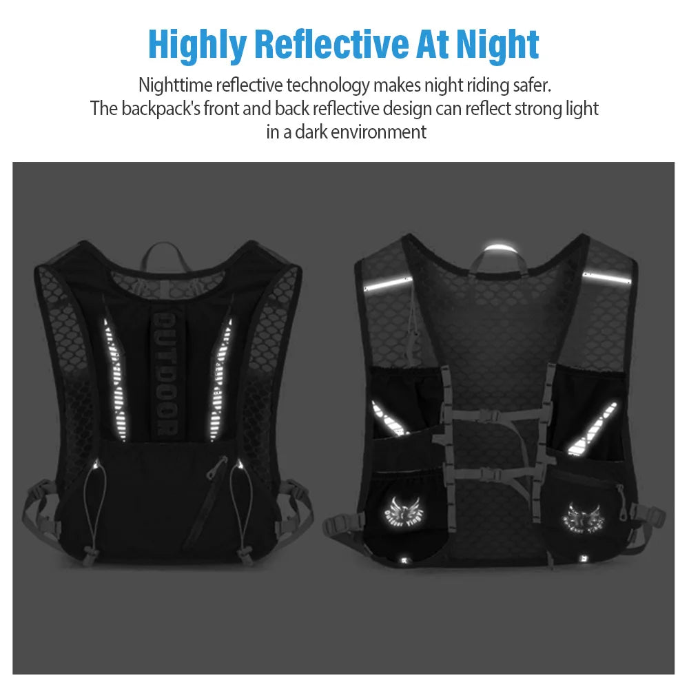 Outdoor Lightweight Backpack Trail Running Backpack Cycling Bag Mountaineering Backpack Hiking Backpack Hydration Backpack