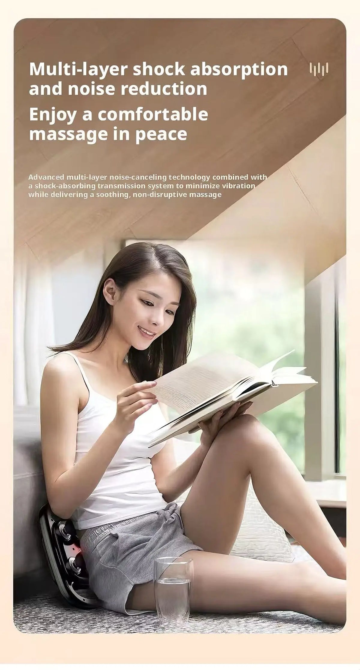 High-Power Portable Oscillating Massage Gun with Six-Head Deep Tissue Muscle Relaxation Device for Home Use