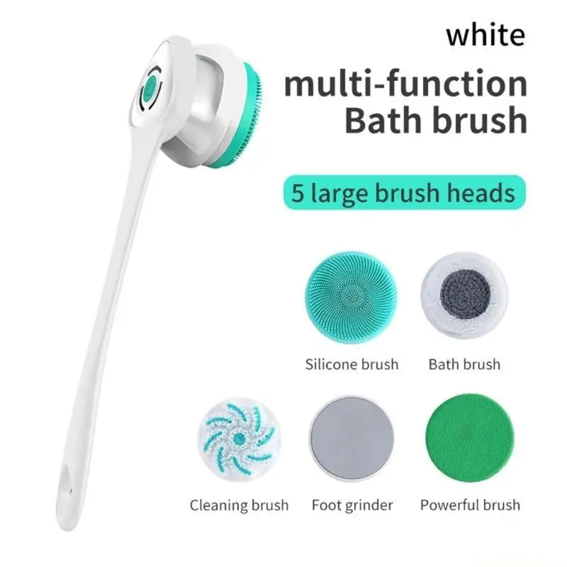 D0AB Electric Bath Brush Body SPA Massage Shower Brush Exfoliate Skin Care Rechargeable Cleaning Brush Gift for Men Woman