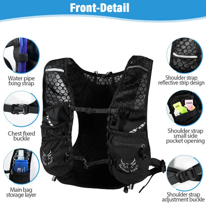 Outdoor Lightweight Backpack Trail Running Backpack Cycling Bag Mountaineering Backpack Hiking Backpack Hydration Backpack