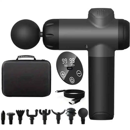 6/99 Speeds Massage Gun Deep Tissue, Back Massager Gun for Athletes Muscle Massage Gun for Body with 4/8 Massage Heads