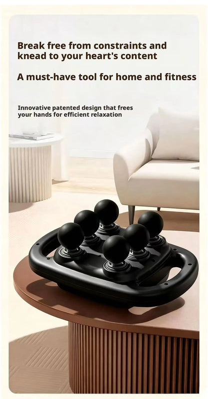 High-Power Portable Oscillating Massage Gun with Six-Head Deep Tissue Muscle Relaxation Device for Home Use