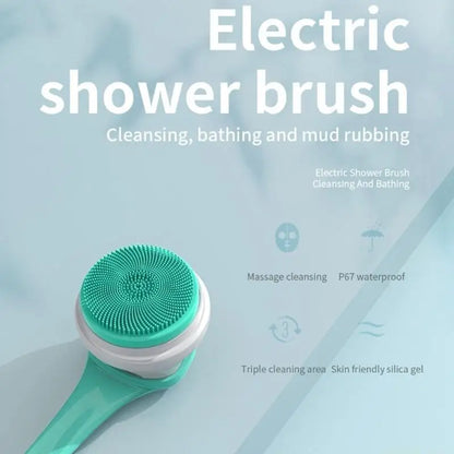 D0AB Electric Bath Brush Body SPA Massage Shower Brush Exfoliate Skin Care Rechargeable Cleaning Brush Gift for Men Woman