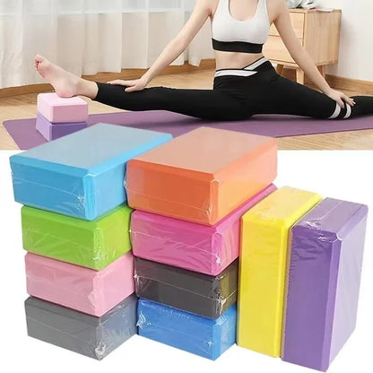 Yoga Blocks Gym Foam Brick Pilates Training Exercise Fitness Bolster Pillow Cushion Stretching Body Shaping Building Cubes