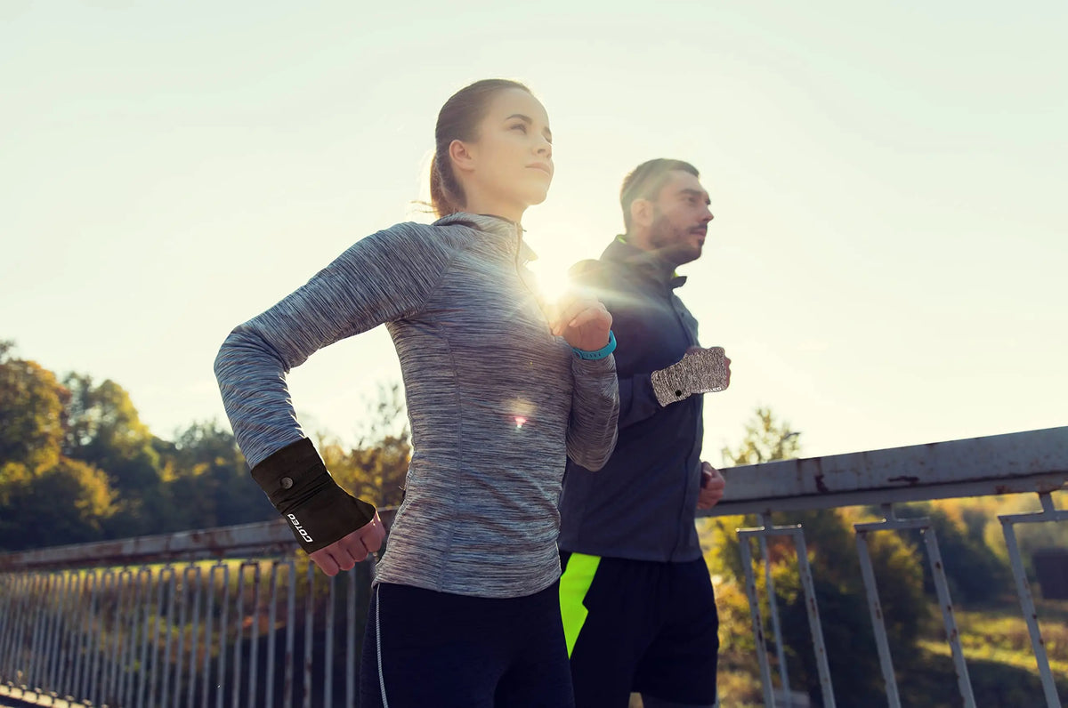 New Running Mobile Phone Arm Bag Sport Phone Armband Bag with Glove Handfree Wrist Cell Phone Holder Thin Wrist Pouch for Phone