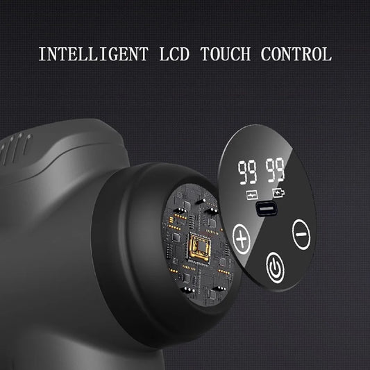6/99 Speeds Massage Gun Deep Tissue, Back Massager Gun for Athletes Muscle Massage Gun for Body with 4/8 Massage Heads