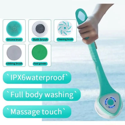 D0AB Electric Bath Brush Body SPA Massage Shower Brush Exfoliate Skin Care Rechargeable Cleaning Brush Gift for Men Woman