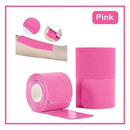 5cmX5m Pre Cut Kinesiology Tape Elastic Exercise Muscle Patch Type I Waterproof and Breathable Sports Fitness Intramuscular Tape