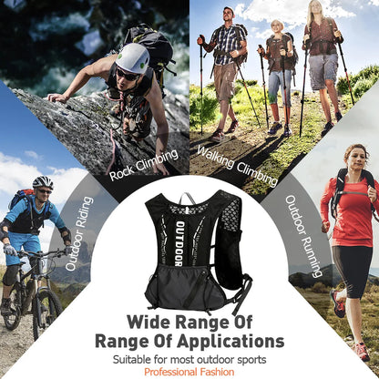Outdoor Lightweight Backpack Trail Running Backpack Cycling Bag Mountaineering Backpack Hiking Backpack Hydration Backpack
