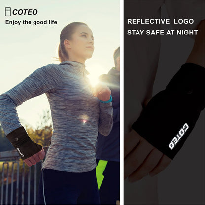 New Running Mobile Phone Arm Bag Sport Phone Armband Bag with Glove Handfree Wrist Cell Phone Holder Thin Wrist Pouch for Phone